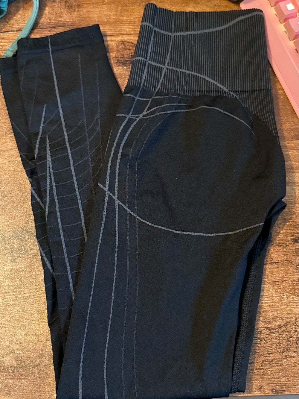 Gymshark Apex Seamless Leggings S Black/Graphite Grey